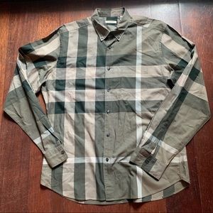 Burberry Brit Exploded Check Button Shirt Size XXL